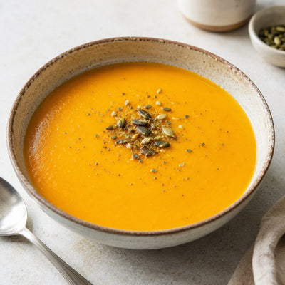 Crema de verduras con coco milk y golden milk (lista en 40 minutos)
