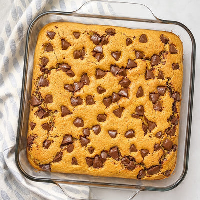 Queque split chip con golden milk (listo en 40 minutos)