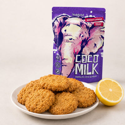 Galletas saludables de limón y coco milk