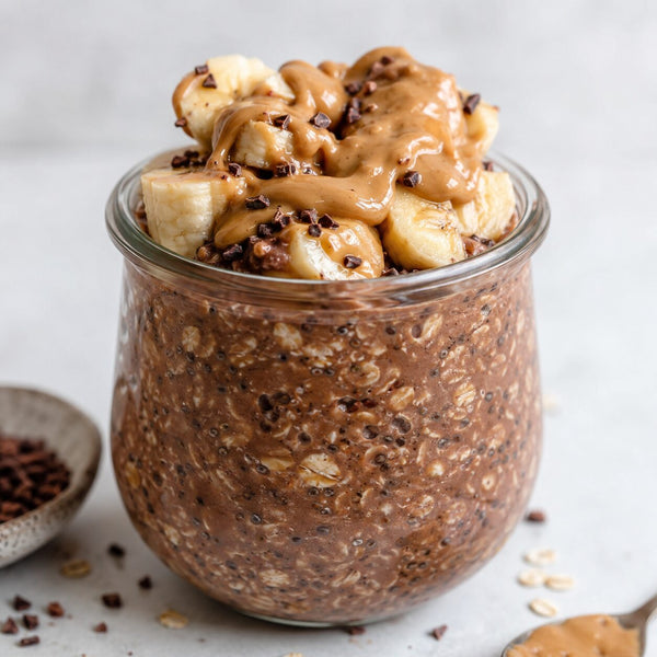 Avena coco trasnochada (overnight oats) — lista de un día para otro