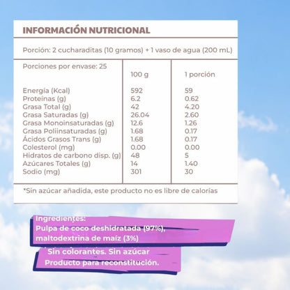 Golden Milk + Leche de coco en polvo 100% orgánicas - Cada una rinde 5 Litros