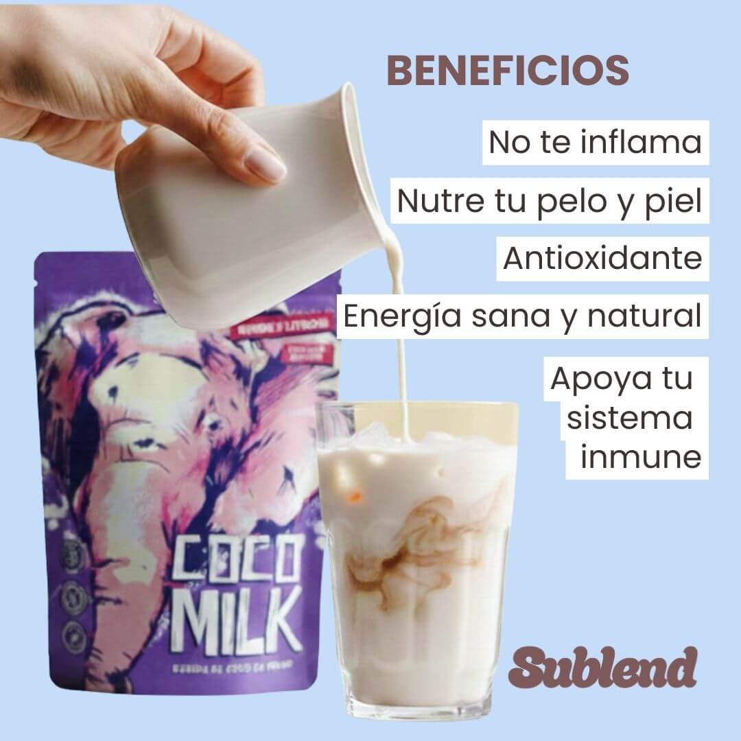 beneficios leche de coco en polvo marca sublend