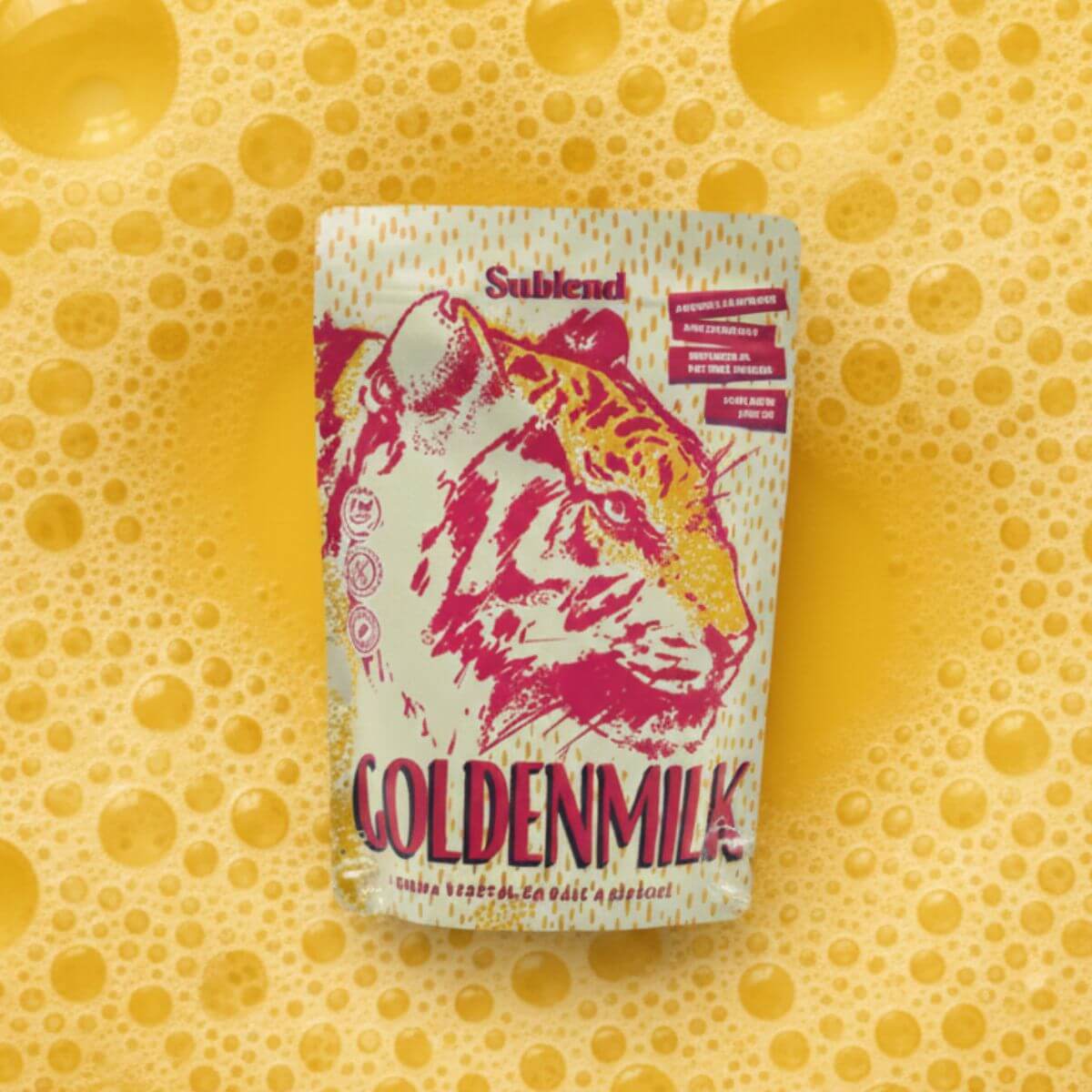 golden milk en polvo marca sublend rinde 5 litros