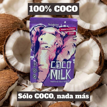 ingredientes leche de coco en polvo marca sublend