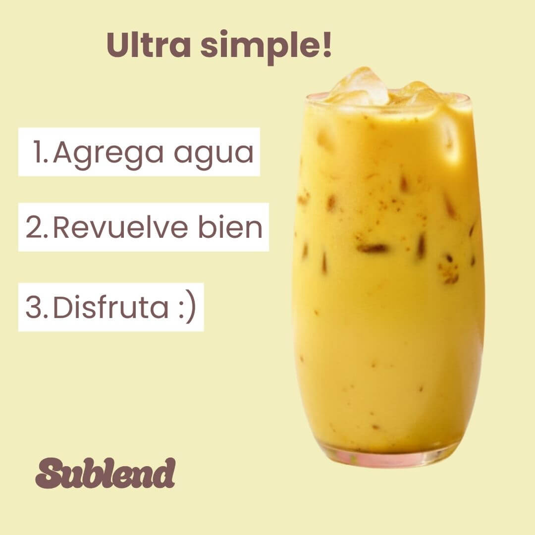 como preparar tu golden milk en polvo