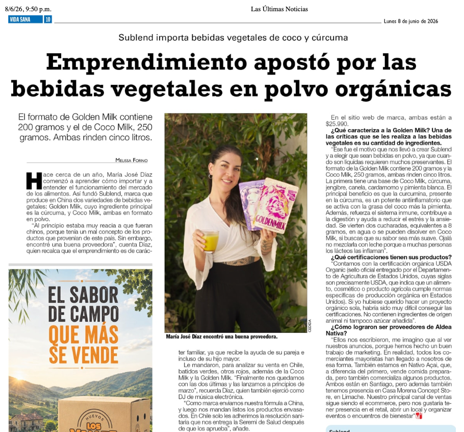 Reportaje de las últimas noticias a coté fundadora de Sublend