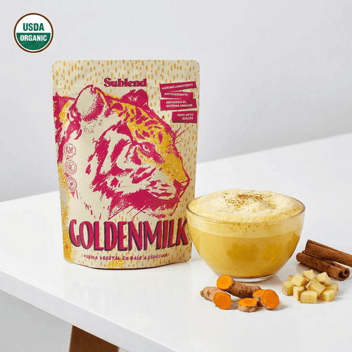 Golden Milk en polvo 100% orgánica - Rinde 5 Litros [Bebida vegetal]