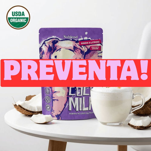 Leche de Coco en Polvo 100% Orgánica – Rinde 5 Litros | PREVENTA