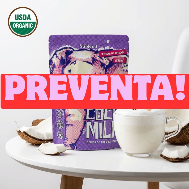 Leche de Coco en Polvo 100% Orgánica – Rinde 5 Litros | PREVENTA